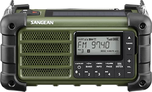 Multi-Powered Emergency Radio with Bluetooth, AM/FM, Weather