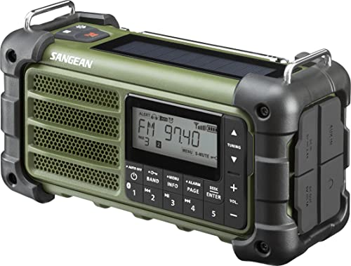 Multi-Powered Emergency Radio with Bluetooth, AM/FM, Weather