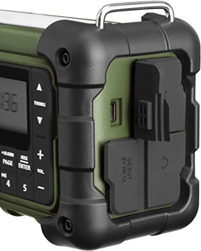 Multi-Powered Emergency Radio with Bluetooth, AM/FM, Weather
