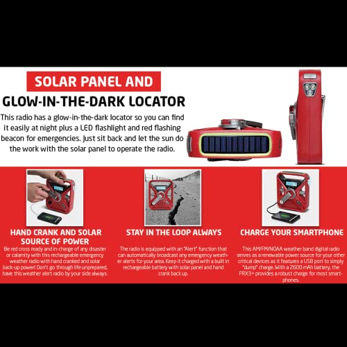Red Cross FRX3+: Emergency Weather Radio, Phone Charger