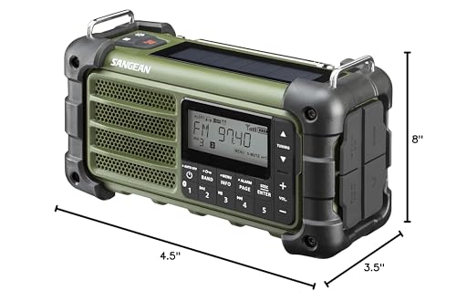 Multi-Powered Emergency Radio with Bluetooth, AM/FM, Weather