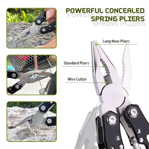 14-in-1 Multitool Pliers with Free Whistle