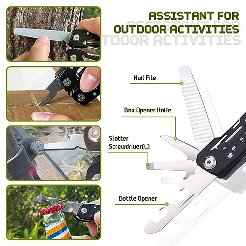 14-in-1 Multitool Pliers with Free Whistle