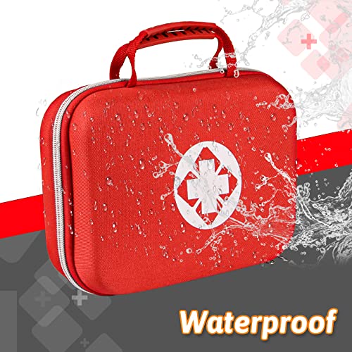 299PC Portable Red First Aid Kit - Camping, Hiking, Emergency