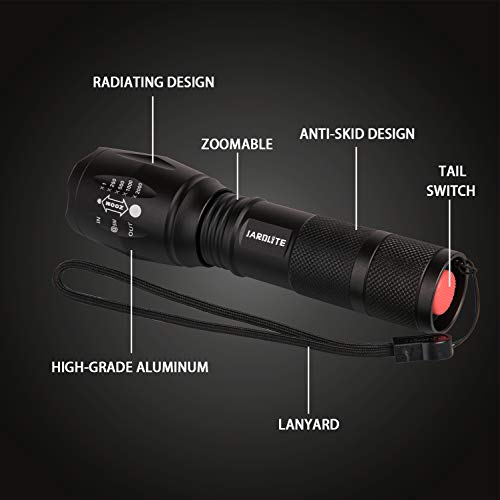 Adjustable LED Flashlight for Emergencies - 4 Pack