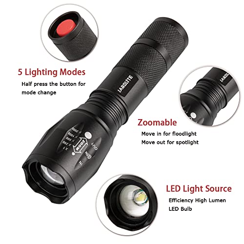 Adjustable LED Flashlight for Emergencies - 4 Pack