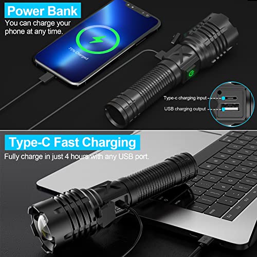 Rechargeable High Lumens Flashlight: Super Bright & Waterproof