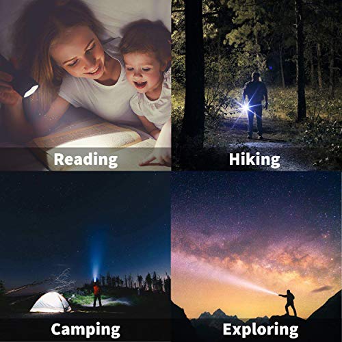 Adjustable LED Flashlight for Emergencies - 4 Pack