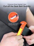 Luxtude Car Window Breaker & Seatbelt Cutter - 2 Packs