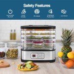 OSTBA 5-Tray Food Dehydrator with Timer and LED Display
