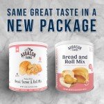 Augason Farms Honey White Bread Scone & Roll Mix
