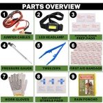 Emergency Roadside Assistance Kit with Jumper Cables