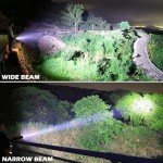 High-Lumen LED Flashlight: Waterproof, Rechargeable for Camping