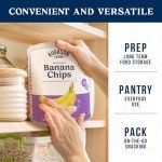 Augason Farms Sweetened Banana Chips, 31 Servings