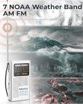 NOAA Weather Radio with AM/FM and Earphone Jack