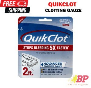 QuikClot Advanced Hemostatic Gauze - 7.6 x 61 cm