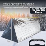 Emergency Thermal Tent Survival Shelter - 10 Pack
