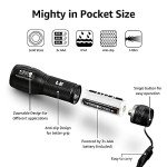 LED Flashlights - High Lumens, Waterproof, Zoomable, 2 Pack