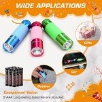 Glow-in-the-Dark Mini LED Flashlights - 3-Pack