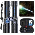 Super Bright 20,000 Lumen Rechargeable Tactical Flashlights