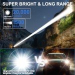 Super Bright 20,000 Lumen Rechargeable Tactical Flashlights