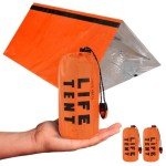 2-Pack Emergency Survival Tent with Whistle & Paracord