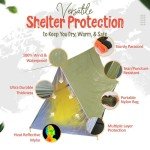 Mylar Emergency Tent for 2 - Waterproof & Ultralight