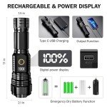 Super Bright Rechargeable Tactical Flashlight for Emergencies