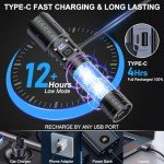 Super Bright 20,000 Lumen Rechargeable Tactical Flashlights