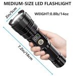 Super Bright Rechargeable Tactical Flashlight for Emergencies