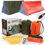 Mylar Emergency Tent for 2 - Waterproof & Ultralight