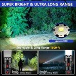 Super Bright 1000000 Lumens Rechargeable LED Flashlight