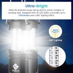 Etekcity 4-Pack Camping Lanterns for Emergencies
