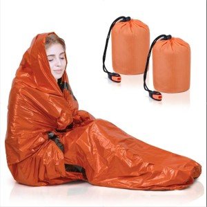 2-Pack Waterproof Emergency Sleeping Bags for Camping