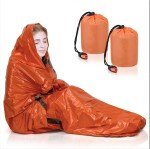2-Pack Waterproof Emergency Sleeping Bags for Camping