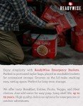 ReadyWise Survival Meals Bucket: Chicken, Beef, Pork, Rice