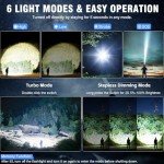 High Lumens Rechargeable Tactical Flashlight for Camping