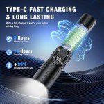 High Lumens Rechargeable Tactical Flashlight for Camping