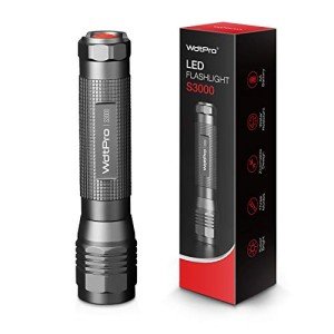 WdtPro S3000 Bright LED Flashlight for Emergencies