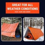 Mylar Tube Tent for 2: All-Weather Survival Shelter