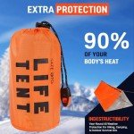 Mylar Tube Tent for 2: All-Weather Survival Shelter