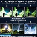 Super Bright Rechargeable Tactical Flashlight with 6 Modes