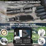 Super Bright Rechargeable Tactical Flashlight with 6 Modes