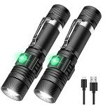 2000 Lumen Waterproof Flashlight - Pocket Size, Rechargeable