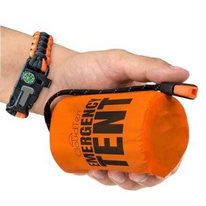 Lightweight 2-Person Survival Tent with Paracord Bracelets