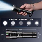 High Lumens Rechargeable LED Flashlight - 10H Use