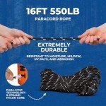Lightweight 2-Person Survival Tent with Paracord Bracelets