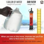 5 Reusable Emergency Water Straws – 1800-Gallon Filter