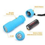 16-Pack Mini LED Flashlight Set with Batteries