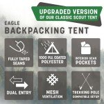 Stansport Orange 2-Person Backpacking Tent
